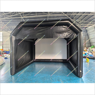 Inflatable Golf Simulator Enclosure With Impact Screen Nflatable Golf Hitting Cage Indoor Golf Simulator For Sale