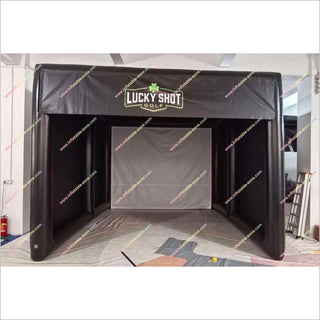 Commercial Golf Simulator Cost Inflatable Screen Projector Professional Club Inflatable Golf Simulator Enclosure For Sale