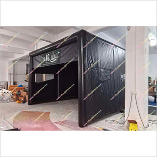 Custom Logo Inflatable Golf Simulator Enclosure And Impact Screen Blow Up Hitting Cage Golf Training Tent