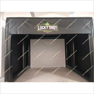 Commercial Golf Simulator Cost Inflatable Screen Projector Professional Club Inflatable Golf Simulator Enclosure For Sale