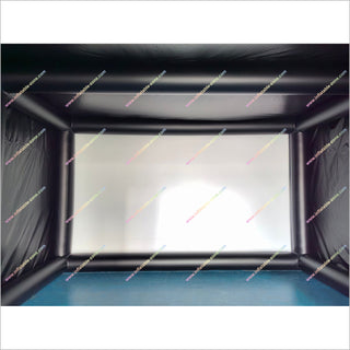Indoor Hitting Cages Commercial Inflatable Golf Simulator Enclosure Projector Screen For Golf