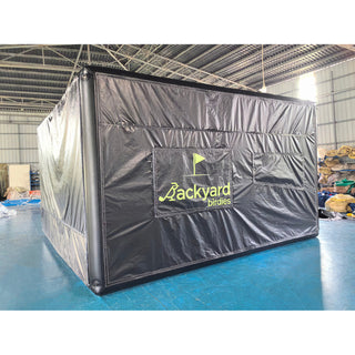 Large Golf Simulator Hitting Screen Inflatable Golf Training Cage Tent Best Projector For Golf Simulator