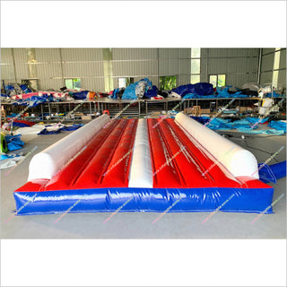 Inflatable Gym Mat Air Tumbling Track Indoor Outdoor Activities Blow Up Tumble Track Gymnastic Training For Adults