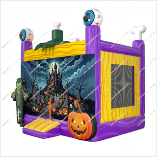Halloween Theme Party Inflatable Haunted Bounce House Spooky Commercial Inflatable Bouncy Castle Hire Near Me
