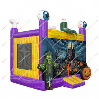 Halloween Theme Party Inflatable Haunted Bounce House Spooky Commercial Inflatable Bouncy Castle Hire Near Me