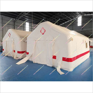 Emergency Relief Inflatable Hospital Tent Red Cross Emergency Shelter Airtight Inflatable Medical Tent For Sale