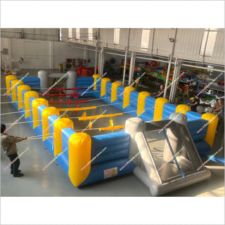 Inflatable Human Foosball Fun Sport Games Foosball Arena Inflatable Soap Soccer Field Rental Near Me