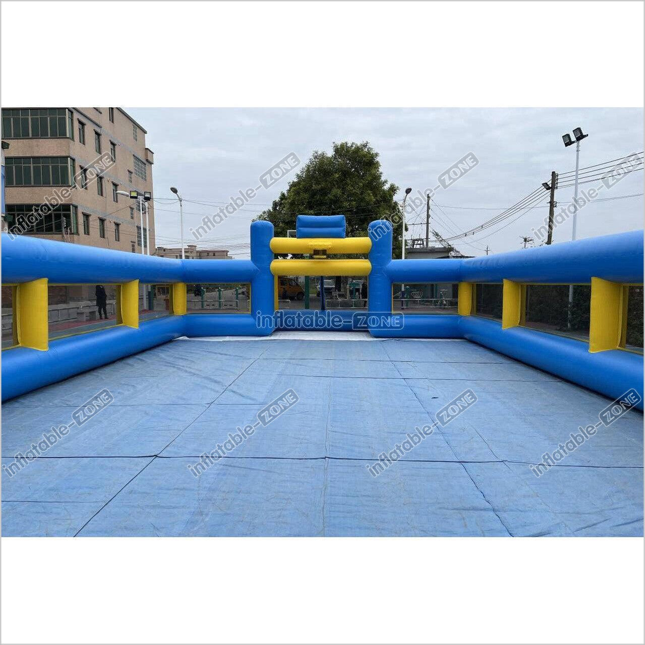 Football Field Inflatable Outdoor Interactive Soccer Playground Equipment Inflatable Human Footb ...