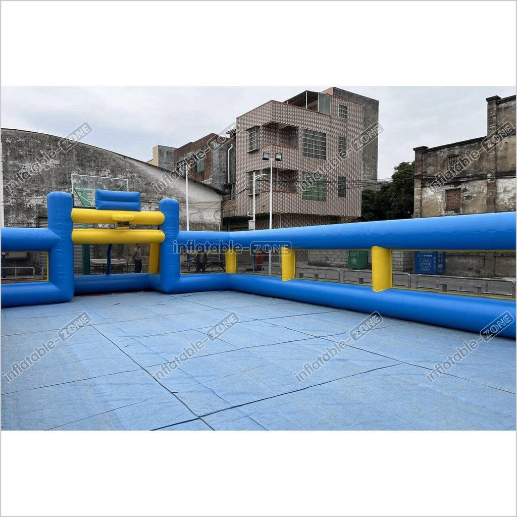 Outdoor Interactive Soccer Playground Equipment Inflatable Human Footb ...