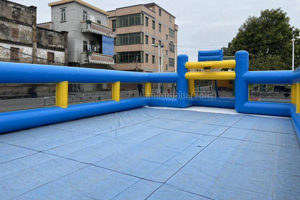 Outdoor Interactive Soccer Playground Equipment Inflatable Human Football Field Games