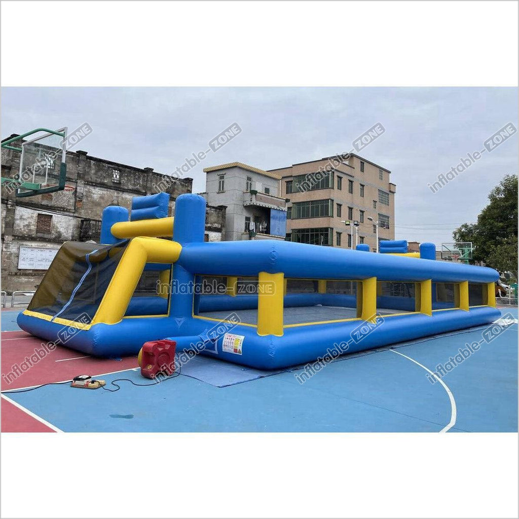 Outdoor Interactive Soccer Playground Equipment Inflatable Human Footb ...