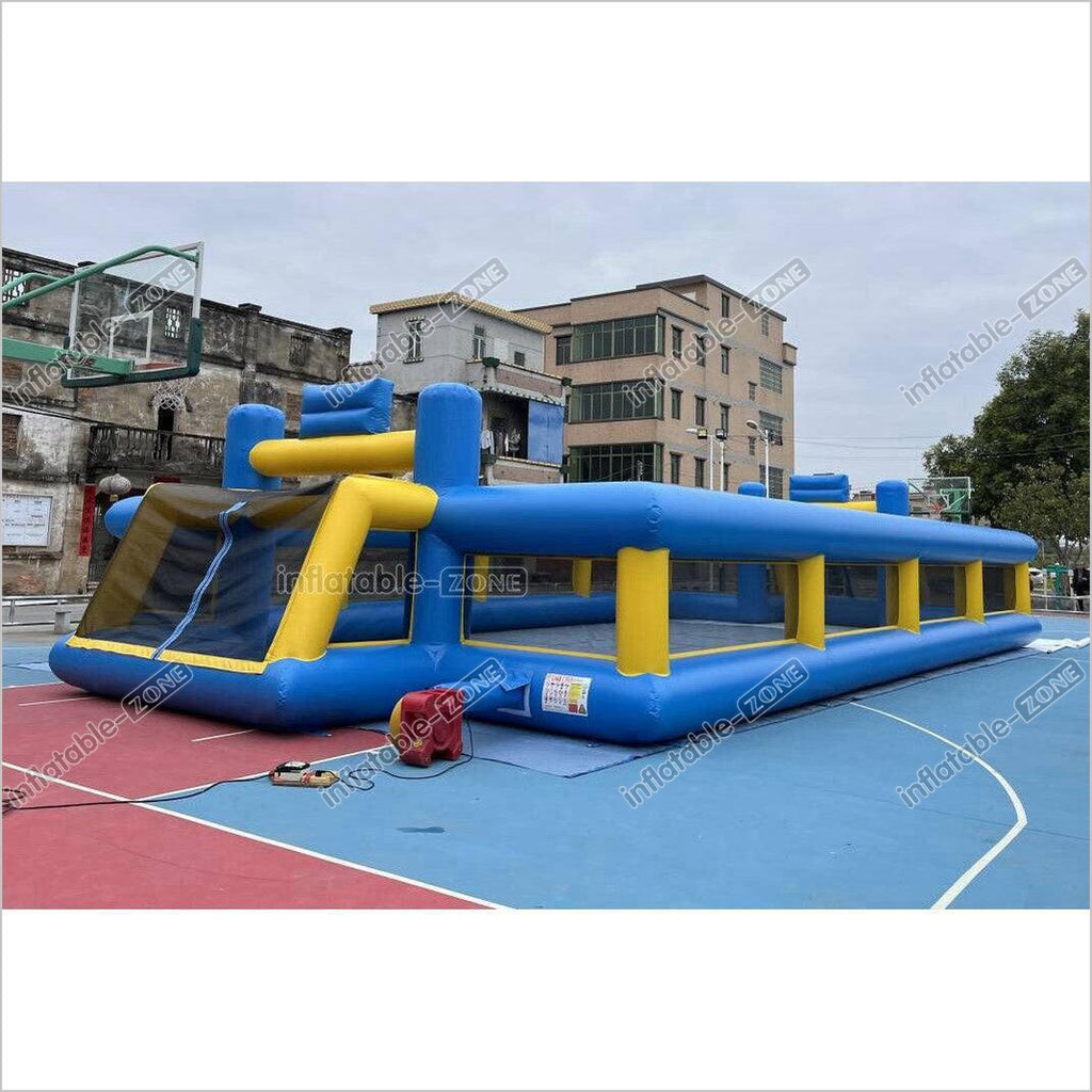 Outdoor Interactive Soccer Playground Equipment Inflatable Human Footb ...