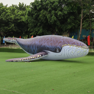Inflatable Humpback Whale Blow Up Orca Inflatable Life Size Whale Ocean Animal Model For Outdoor Events