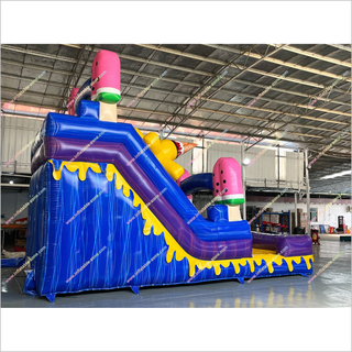 Inflatable Ice Cream Waterslide Cheap Blow Up Pool Rental Fun And Safety Inflatable Water Slide For A Pool