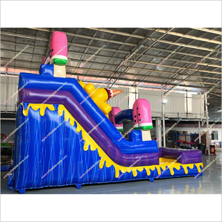 Inflatable Ice Cream Waterslide Cheap Blow Up Pool Rental Fun And Safety Inflatable Water Slide For A Pool