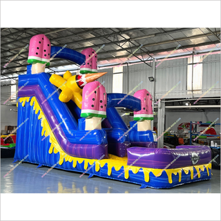 Inflatable Ice Cream Waterslide Cheap Blow Up Pool Rental Fun And Safety Inflatable Water Slide For A Pool