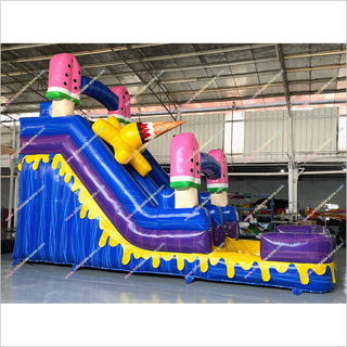Inflatable Ice Cream Waterslide Cheap Blow Up Pool Rental Fun And Safety Inflatable Water Slide For A Pool