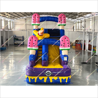 Inflatable Ice Cream Waterslide Cheap Blow Up Pool Rental Fun And Safety Inflatable Water Slide For A Pool