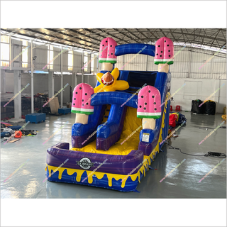 Inflatable Ice Cream Waterslide Cheap Blow Up Pool Rental Fun And Safety Inflatable Water Slide For A Pool