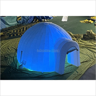 Kommerzieller aufblasbarer Club mit LED -Leuchten aufblasbare Iglu -Kuppel -Partyzelt für Werbeveranstaltungen im Freien