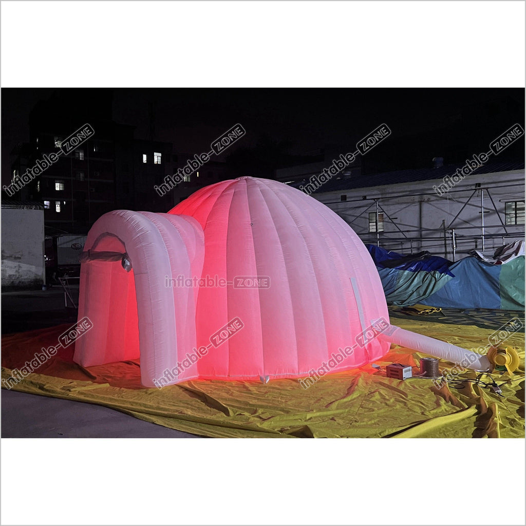 Commercial Inflatable Club With LED Lights Inflatable Igloo Dome Party ...