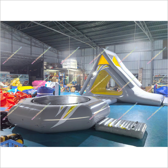 Big Inflatable Water Park Amusement Facilities Inflatable Island Tramp