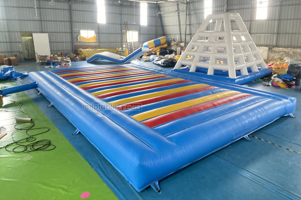 Indoor Or Outdoor Rectangular Inflatable Jump Bounce Pad Large Inflatable Mattress For Kids And Adults