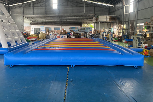 Indoor Or Outdoor Rectangular Inflatable Jump Bounce Pad Large Inflatable Mattress For Kids And Adults
