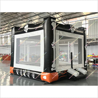 Skull And Bone Bouncy Castle Hire Prices Halloween Party Activities Inflatable Jump House For Sale - Inflatable-Zone