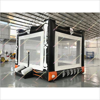 Skull And Bone Bouncy Castle Hire Prices Halloween Party Activities Inflatable Jump House For Sale - Inflatable-Zone