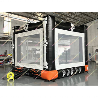 Skull And Bone Bouncy Castle Hire Prices Halloween Party Activities Inflatable Jump House For Sale - Inflatable-Zone