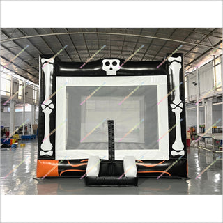 Skull And Bone Bouncy Castle Hire Prices Halloween Party Activities Inflatable Jump House For Sale - Inflatable-Zone