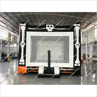 Skull And Bone Bouncy Castle Hire Prices Halloween Party Activities Inflatable Jump House For Sale - Inflatable-Zone