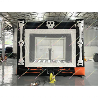 Skull And Bone Bouncy Castle Hire Prices Halloween Party Activities Inflatable Jump House For Sale - Inflatable-Zone