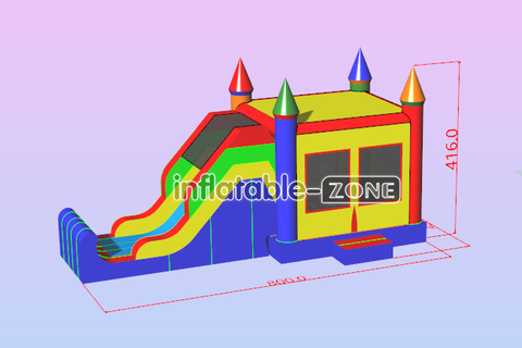 Inflatable-Zone Design Outdoor Inflatable Jumping Bounce Castle Slides Combo Play Yard Inflatable Bouncer