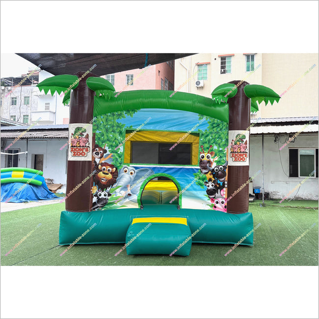 Inflatable Safari Animals Blast Zone Inflatable Bounce House Jungle Pa