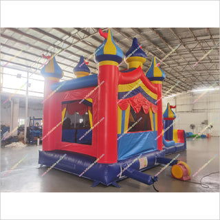 Inflatable Jumping Castle Waterslide And Pool Combo Commercial Water Slide Bounce House For Sale