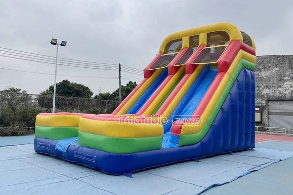 Commercial Giant Double Water Slides For A Summer Party