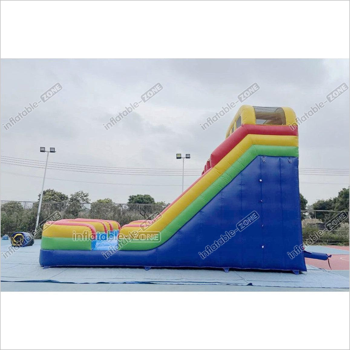Colorful Giant Inflatable Slide Double Lanes Inflatable Kids Slides ...