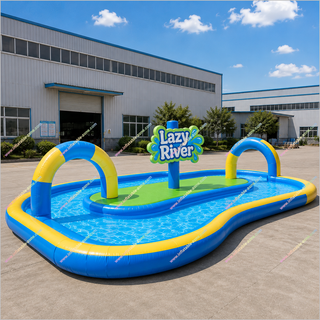 Water Park Commercial Inflatable Lazy River Pool Outdoor Inflatable Swimming Pool With Lazy River