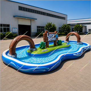 Blow Up Lazy River Inflatable Pool Residential Backyard Lazy River Pool Best Outdoor Inflatable Water Park