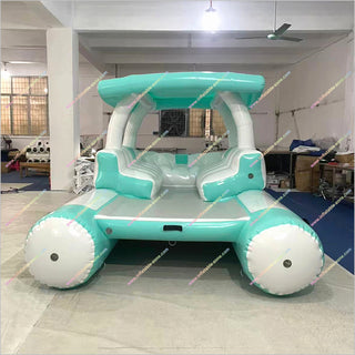 Inflatable Lounge Float Water Park Play Equipment Big Inflatable Yacht Floating Boat Docks For Sale