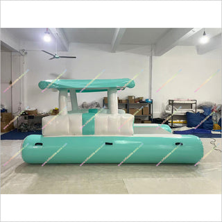 Inflatable Lounge Float Water Park Play Equipment Big Inflatable Yacht Floating Boat Docks For Sale