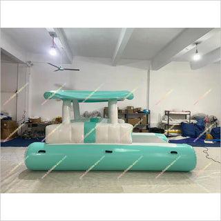 Inflatable Lounge Float Water Park Play Equipment Big Inflatable Yacht Floating Boat Docks For Sale