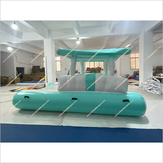 Inflatable Lounge Float Water Park Play Equipment Big Inflatable Yacht Floating Boat Docks For Sale