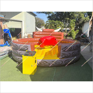 Commercial Crazy Inflatable Bull Rodeo Sports Machine Bull Challenge Games Inflatable Mechanical Bull Ride Rental