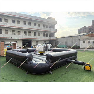 Portable Bull Riding Machine Inflatable Safety Mat Inflatable Mechanical Bull Ride Game For Entertainment Events