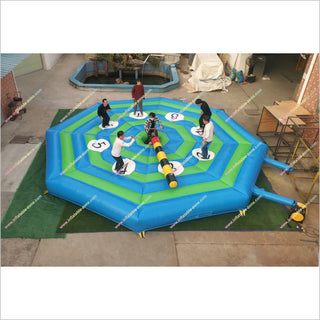 Last Man Standing Inflatable Wipeout Bike Sweeper Arm Inflatable Eliminator Sports Challenge Games - Inflatable-Zone