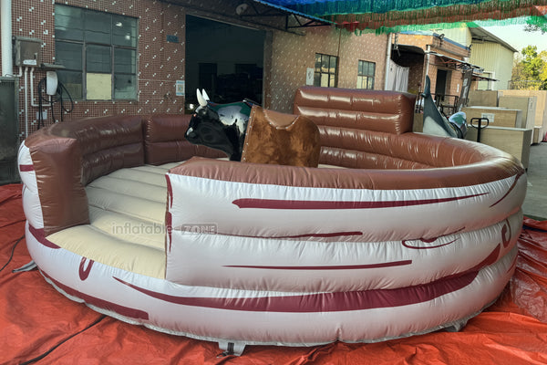 Commercial Inflatable Bull Mat Crazy Rodeo Bull Fight Inflatable Mechanical Bull Ride Sports Game