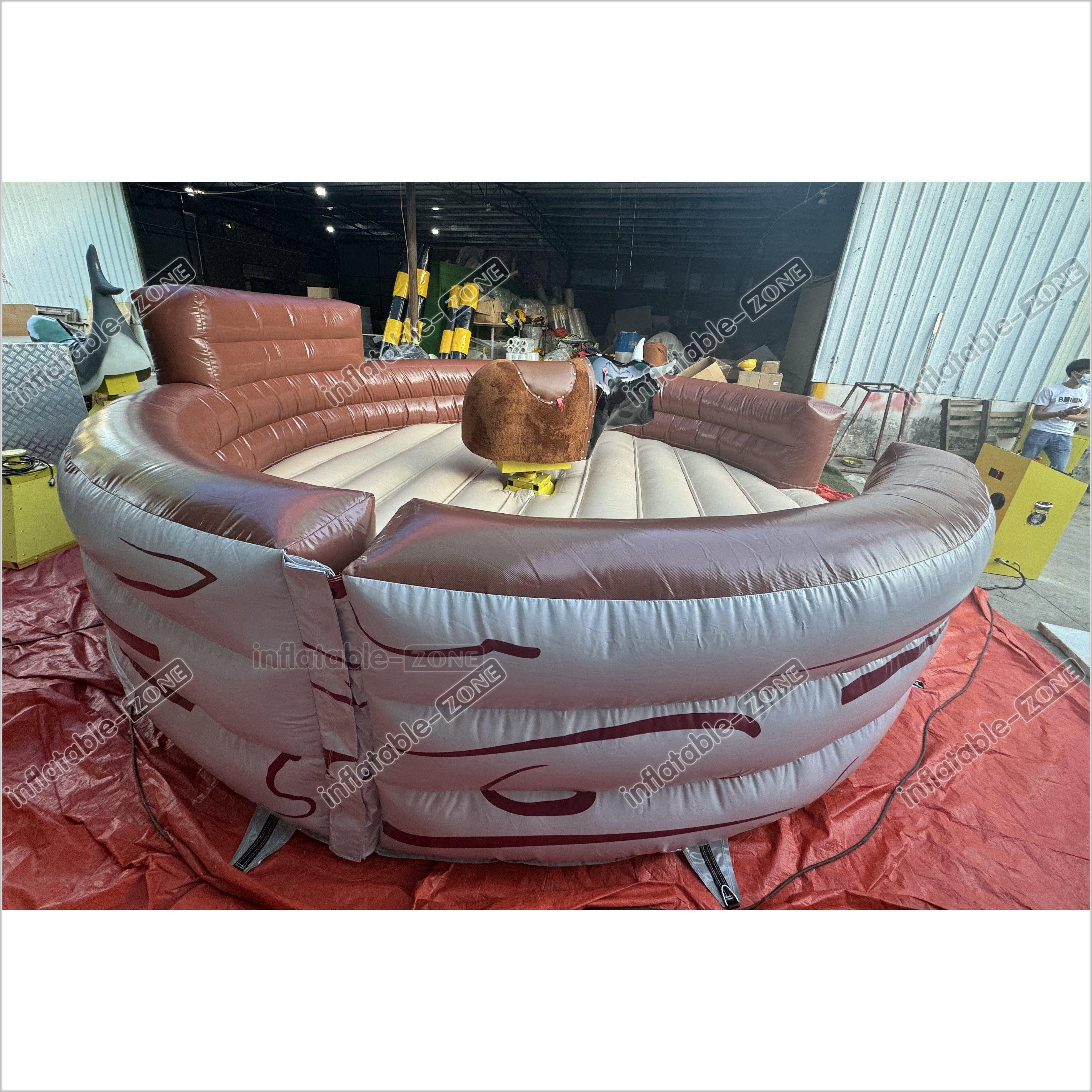 Commercial Inflatable Bull Mat Crazy Rodeo Bull Fight Inflatable Mecha ...